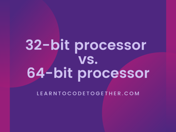 What is the difference between 32-bit and 64-bit processor architecture