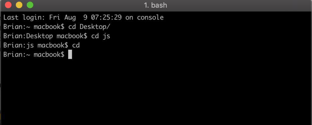 command prompt for macbook