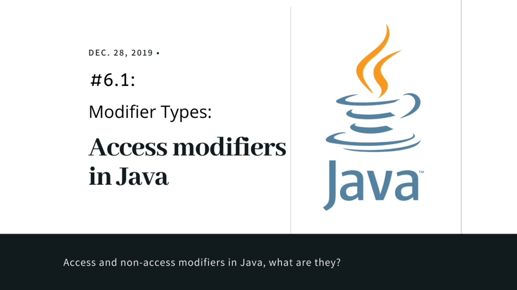 modifier types: access modifers in java