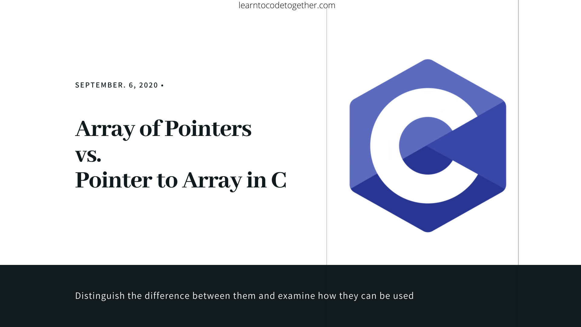 Difference Between Array And Pointer With Example